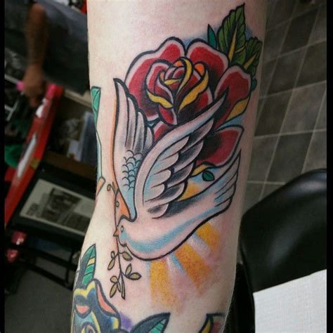 dove tattoos|american traditional dove tattoo.